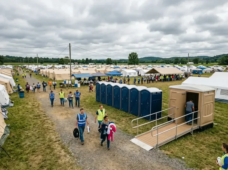 disaster-relief-camp-restrooms-010 — frequently asked questions, Dumpster & Portable Bathrooms Rental in La Follette, TN